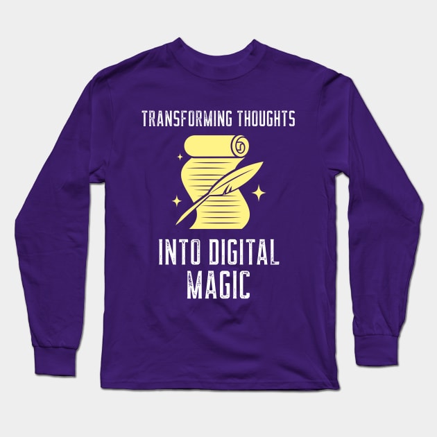 Bloggers make digital magic Long Sleeve T-Shirt by Hermit-Appeal